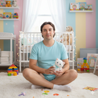 Cozy Light Blue ABDL Onesie - Short-Sleeve Cotton Bodysuit