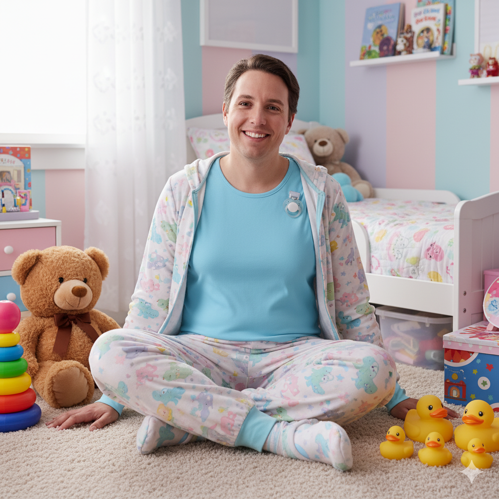 Cozy Light Blue Adult Onesie Bodysuit - Embrace Your Little Side