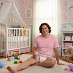 Cozy Light Pink ABDL Onesie - Short-Sleeve Cotton Bodysuit