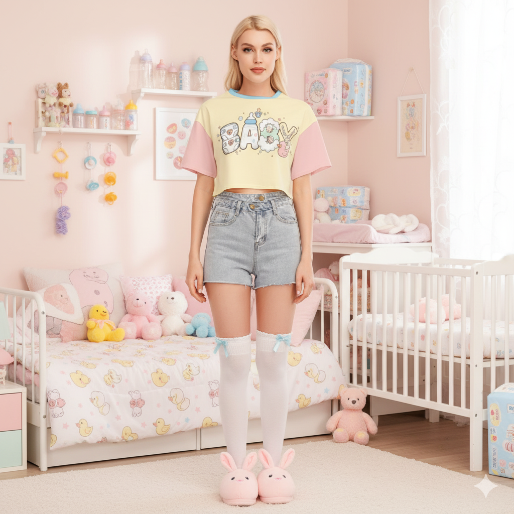 "Little Dreamer" 100% Cotton Crop Top