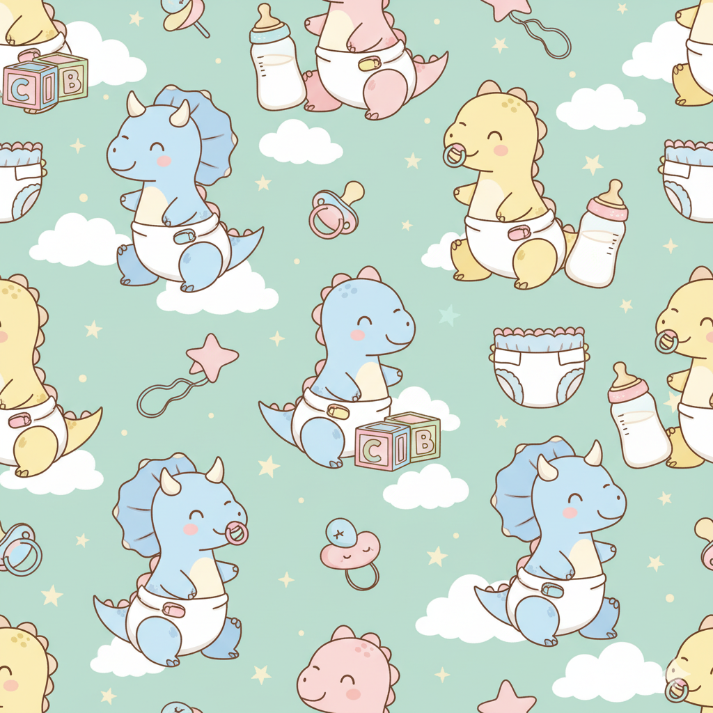 Little Dino Diaper Dreams Briefs - Snuggle Up in Comfort!