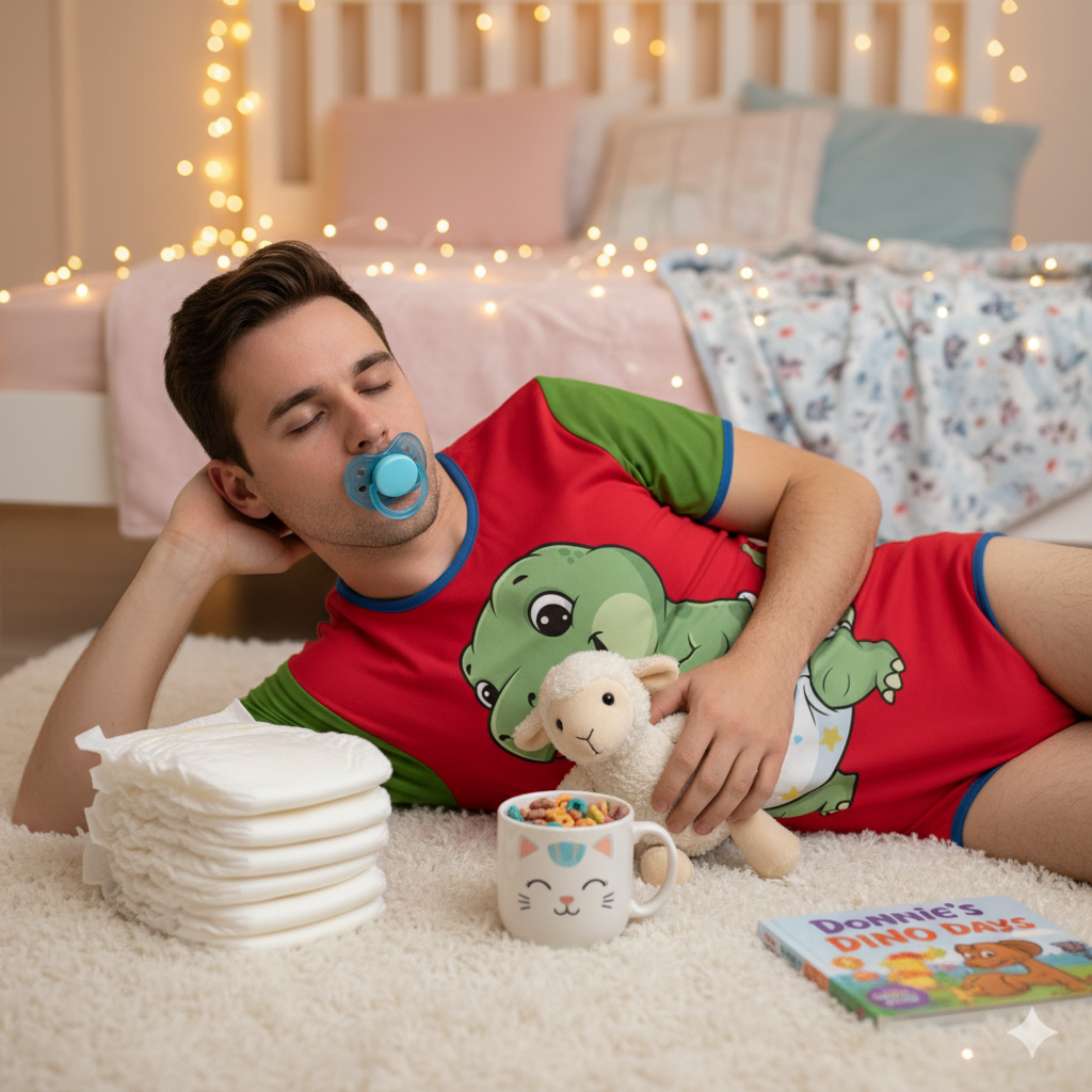 "Dino-Mite Dreams" Adult Baby Onesie