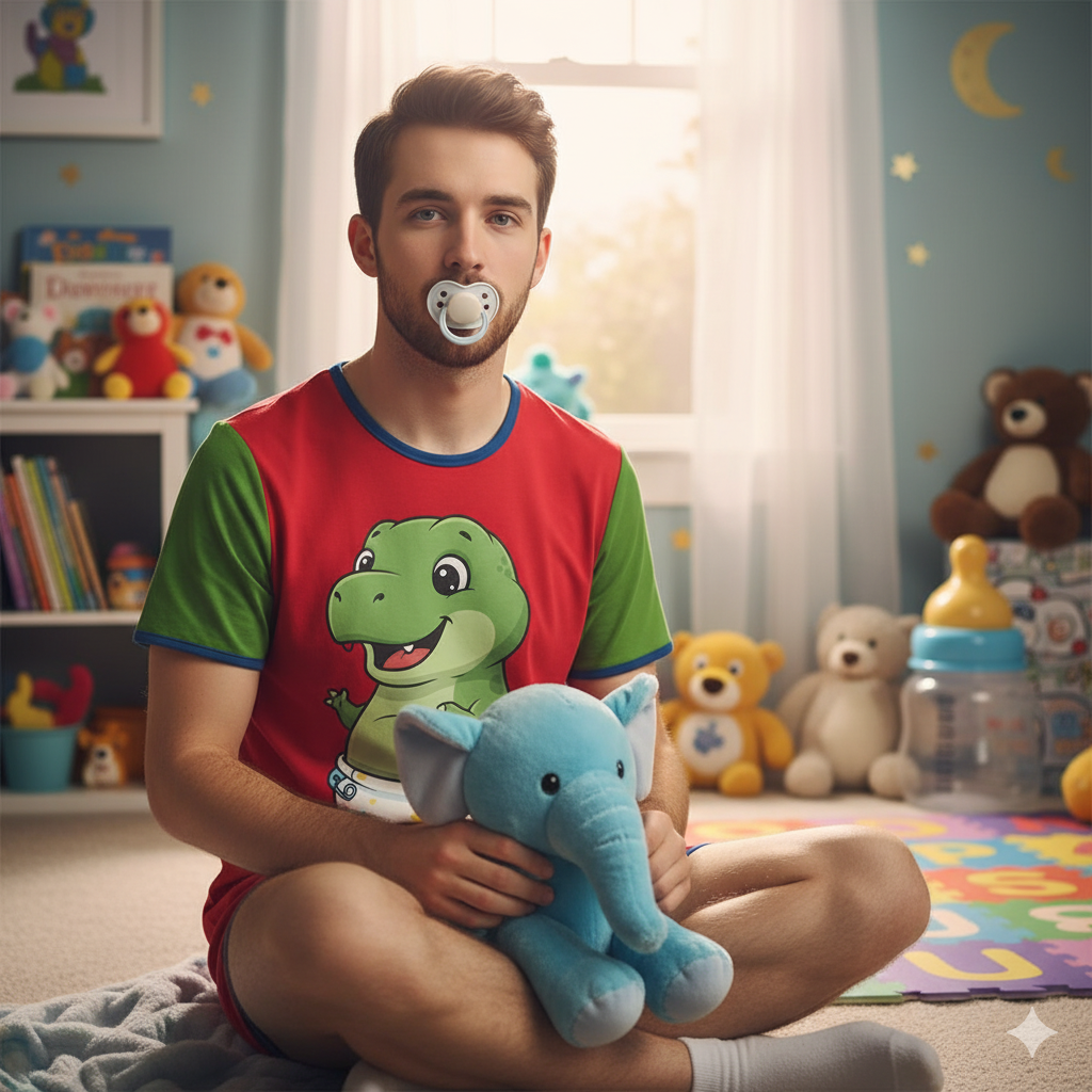 "Dino-Mite Dreams" Adult Baby Onesie