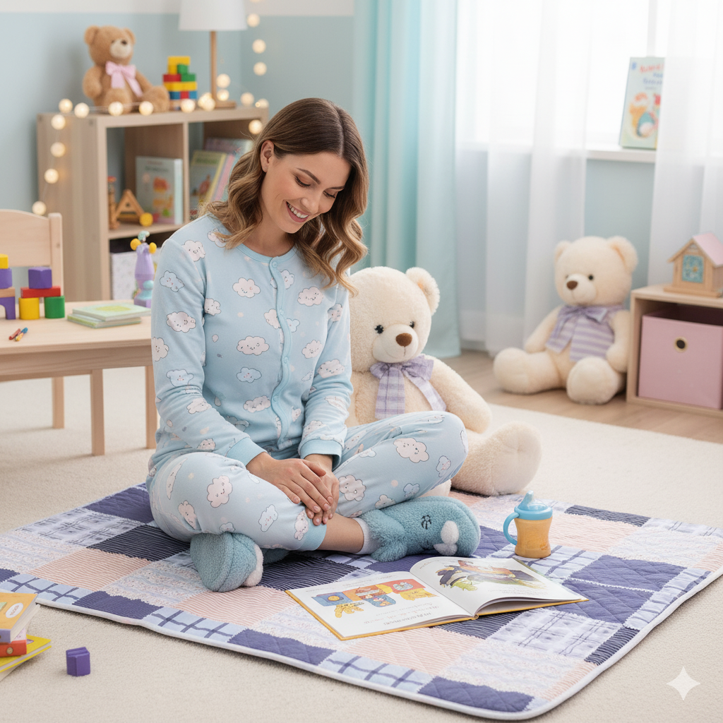 "Little Dreamer's Cloud Mat - Extra Absorbent & Cozy Playtime Pad"