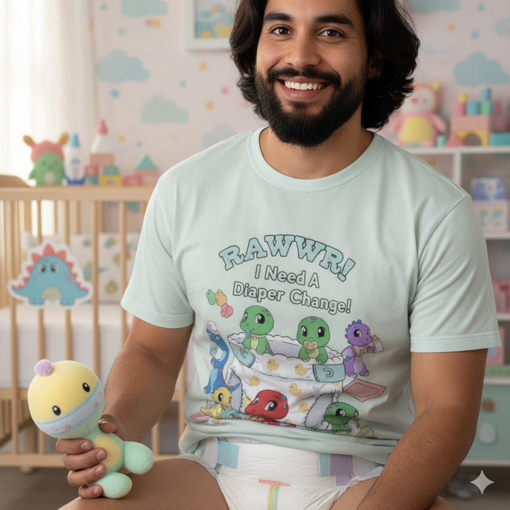 💖 Rawrr! I Need a Diaper Change! Adorable Dino T-Shirt! 💖