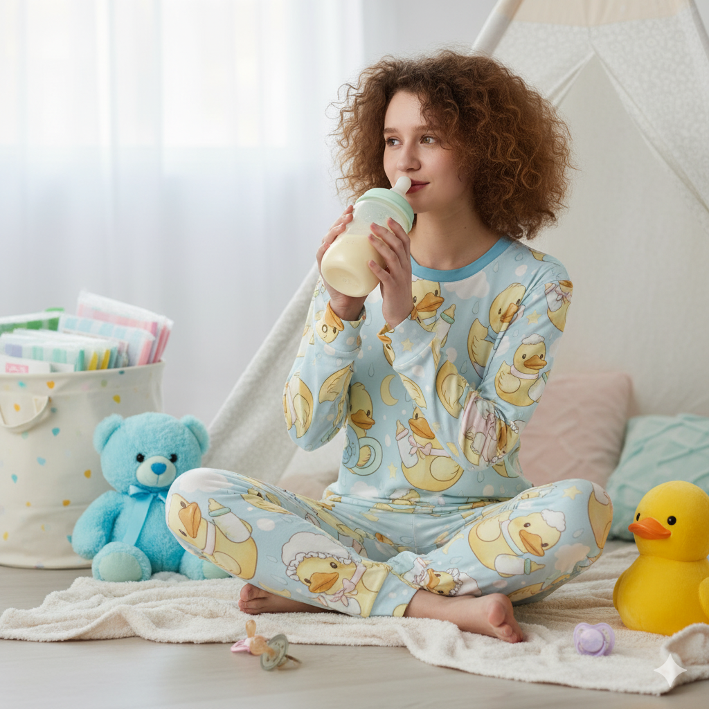 Rubber Ducky Pajama Set – Splash into Snuggly Little-Space