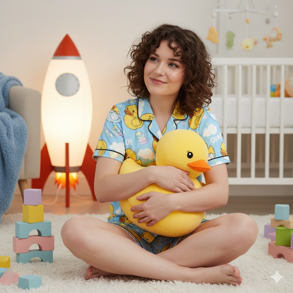 Quack & Cuddle Pajama Set – Silky Summer Snuggles for Littles