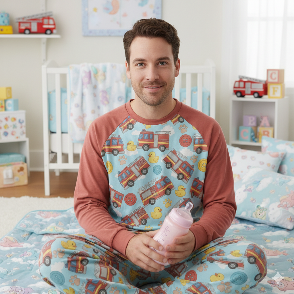 🚒 Duck & Truck Two-Piece Set – Playful Polyester Outfit for Littles