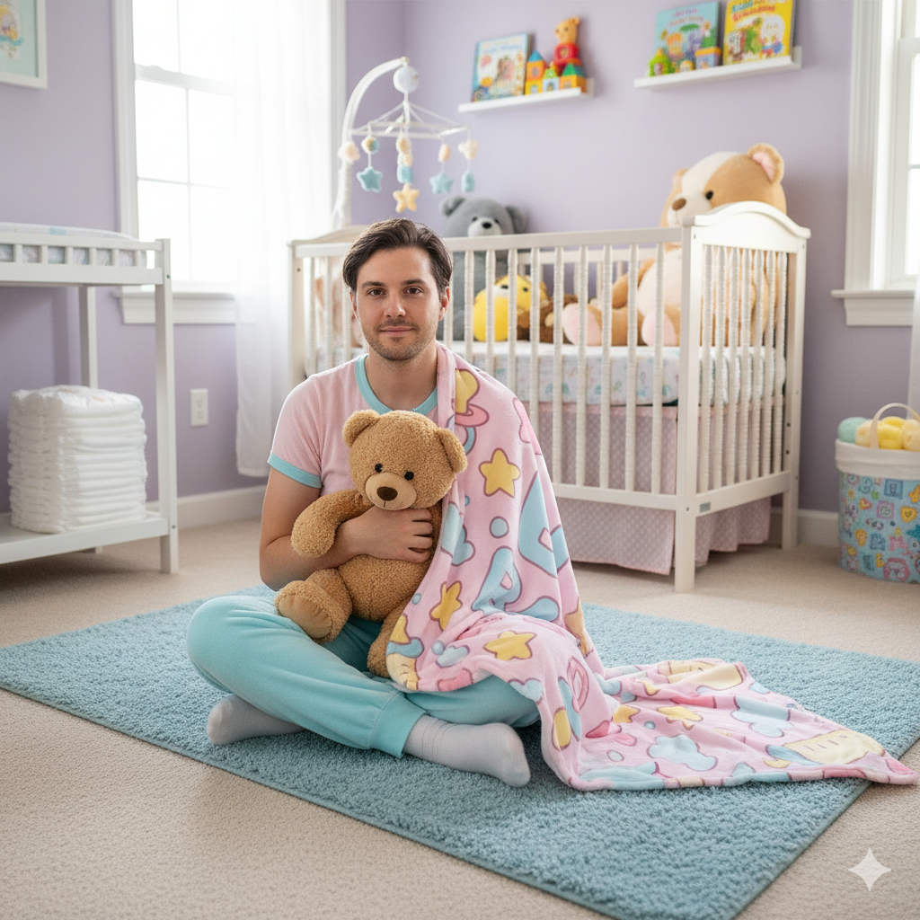 Single-Side Pria🌈 BIG BABY Pastel Fleece Blanket