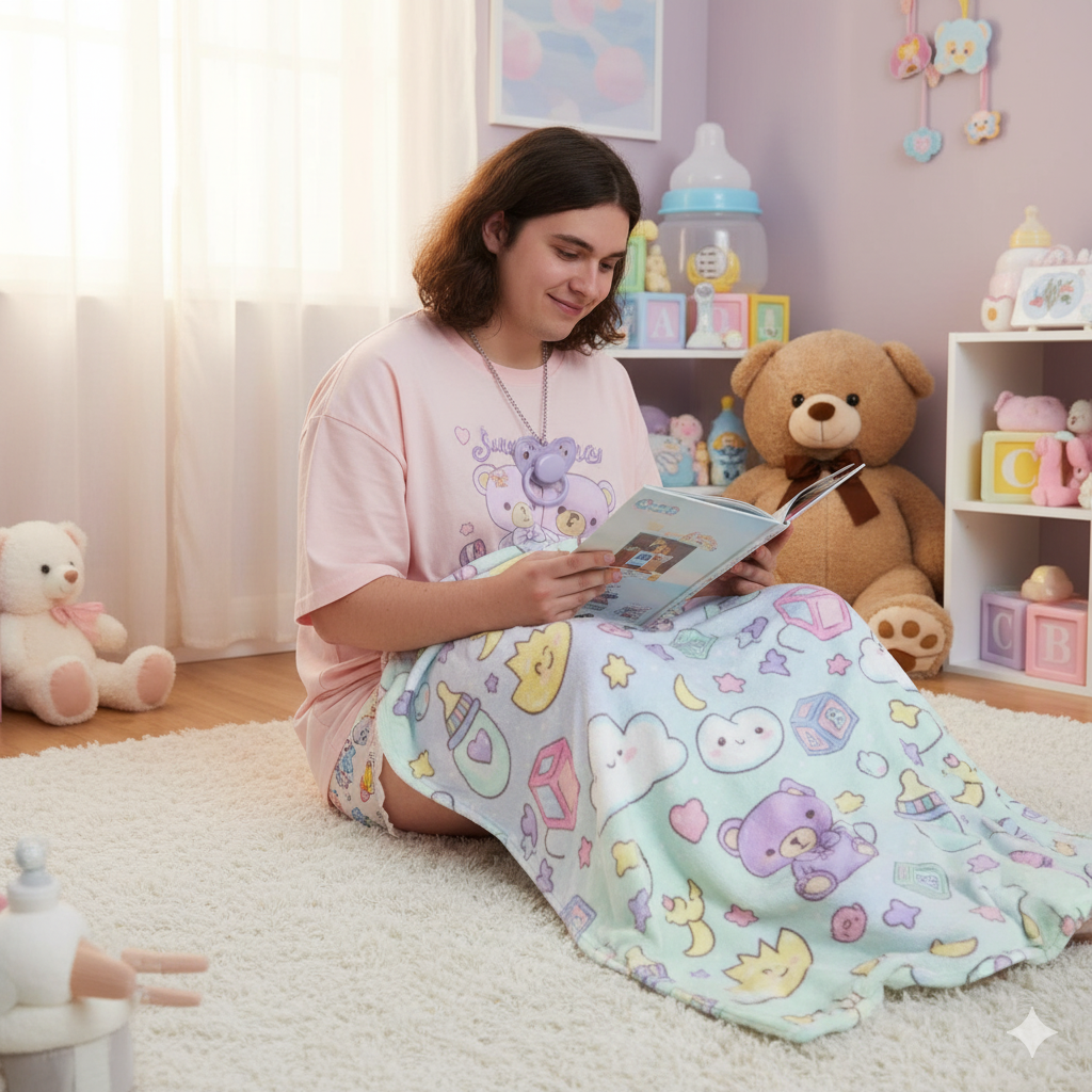🌤️ Dreamy Nursery Fleece Blanket – Soft Flannel Winter Sheet for Big Babies