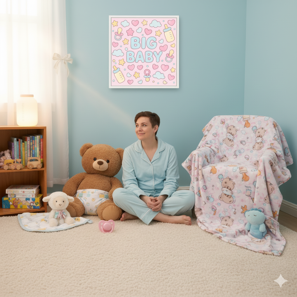 Adorable "Big Baby" Lightweight Canvas Wall Art – Perfect for Your Cozy Little Haven! 🍼💕