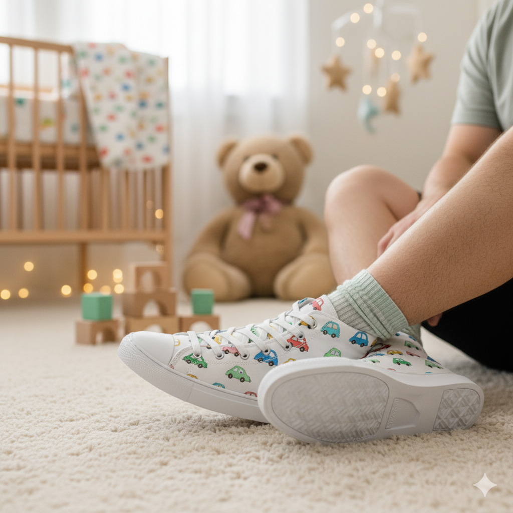 Vroom Vroom! ABDL Little Driver's High-Top Canvas Shoes! 🚗💨