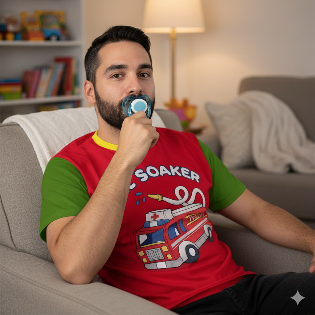 "Lil' Soaker" Fire Truck T-Shirt! (100% Cotton!)