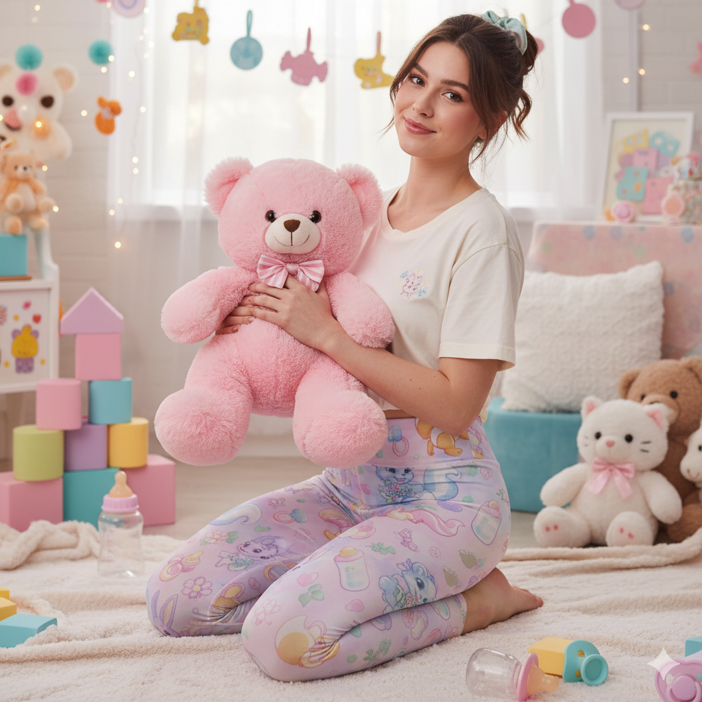 🎀💖 "Little Critter Dreams" Comfy Leggings - Play All Day in Pastel Perfection! 💖🎀