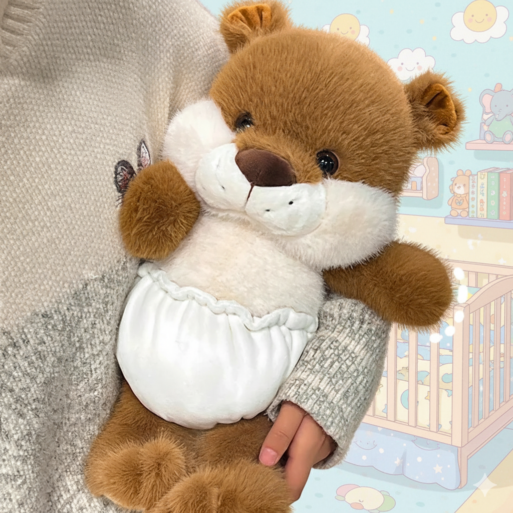 🧸 Diapered Plush Pals – 40cm Cotton Cuties