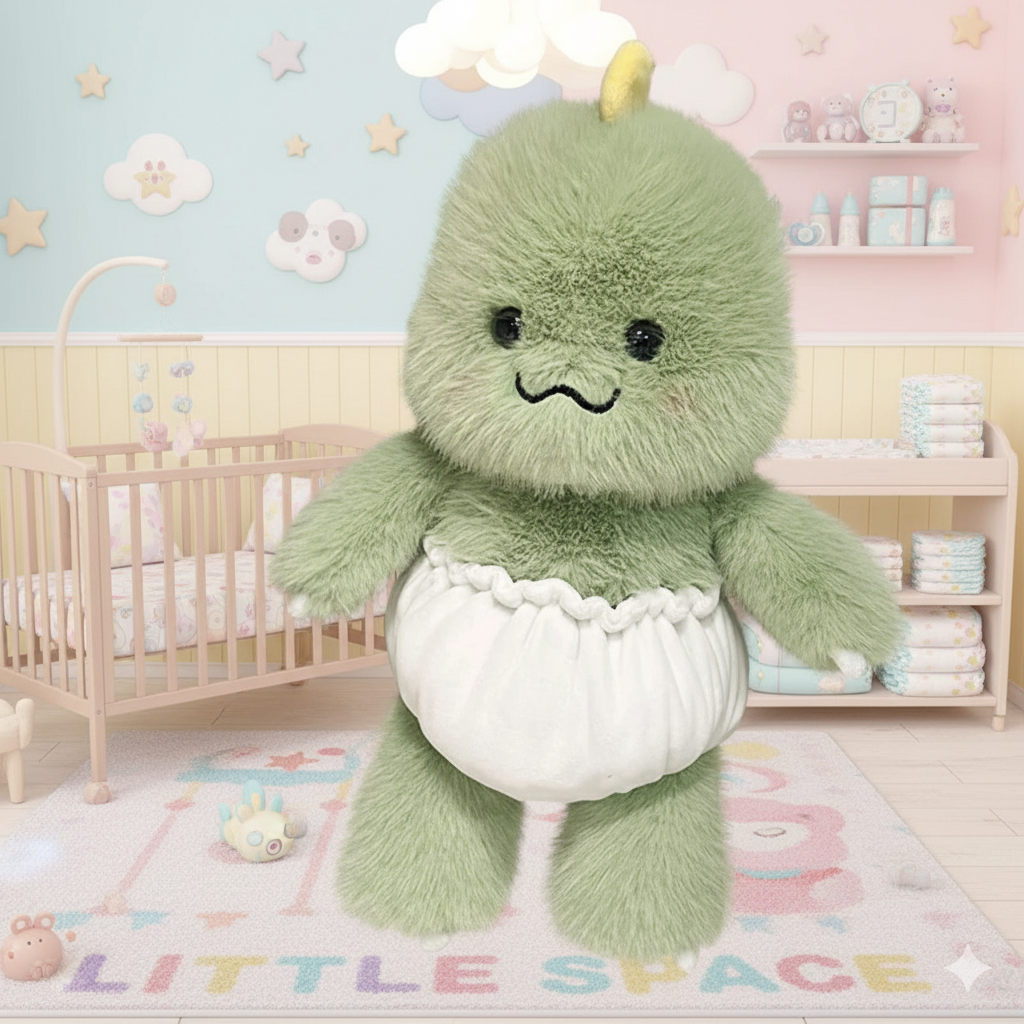 🧸 Diapered Plush Pals – 40cm Cotton Cuties