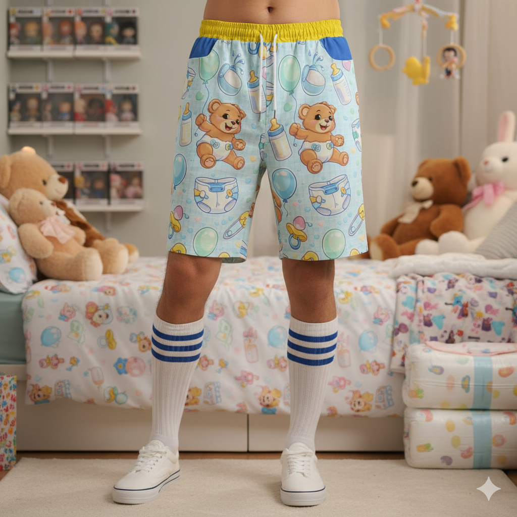 🧸 Baby Bear Play Shorts – Cotton Comfort for Littles at Heart