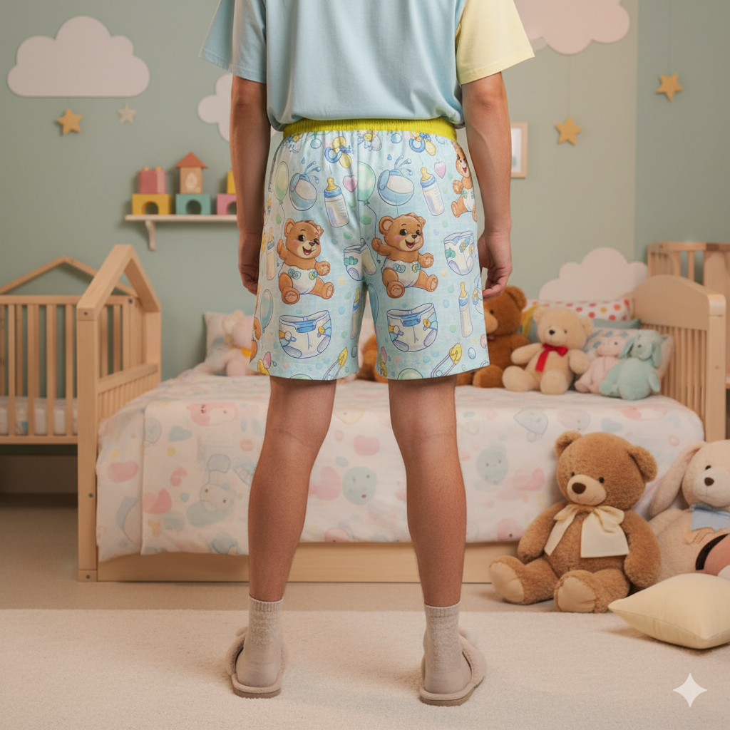 🧸 Baby Bear Play Shorts – Cotton Comfort for Littles at Heart