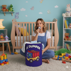 🚛 Lil’ Dumper Foldable Storage Basket – For Littles Who Make Big Messes