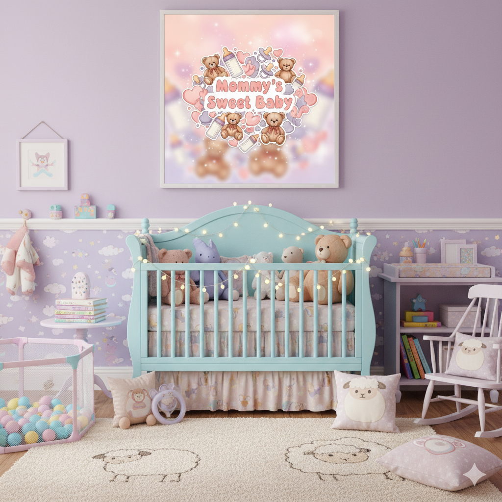 💗 “Mommy’s Sweet Baby” – ABDL Framed Mural