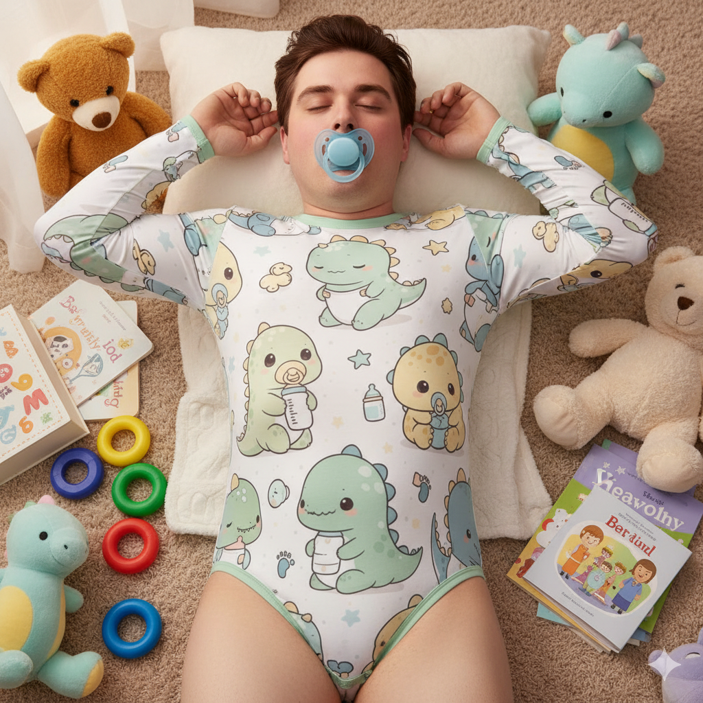 Dino Snuggles Long Sleeve Onesie – Rawr Means “I’m Baby”