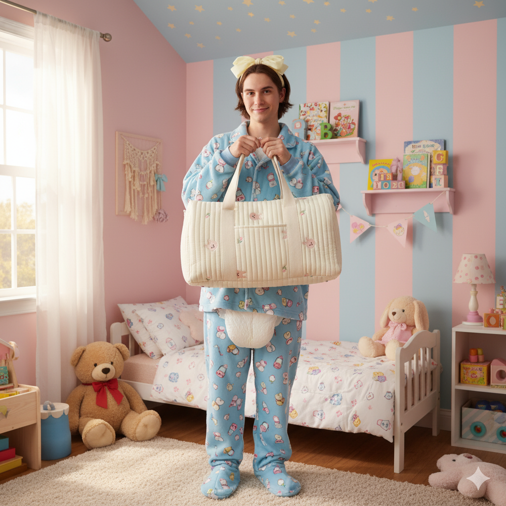 "My Little Adventures" Personalized Quilted Bunny Diaper Bag - For Big Littles on the Go!