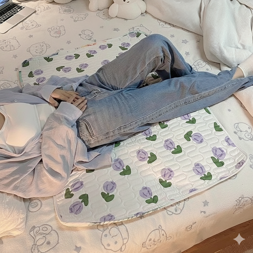 🌸 SnuggleShield Bed Pad – Waterproof & Reusable
