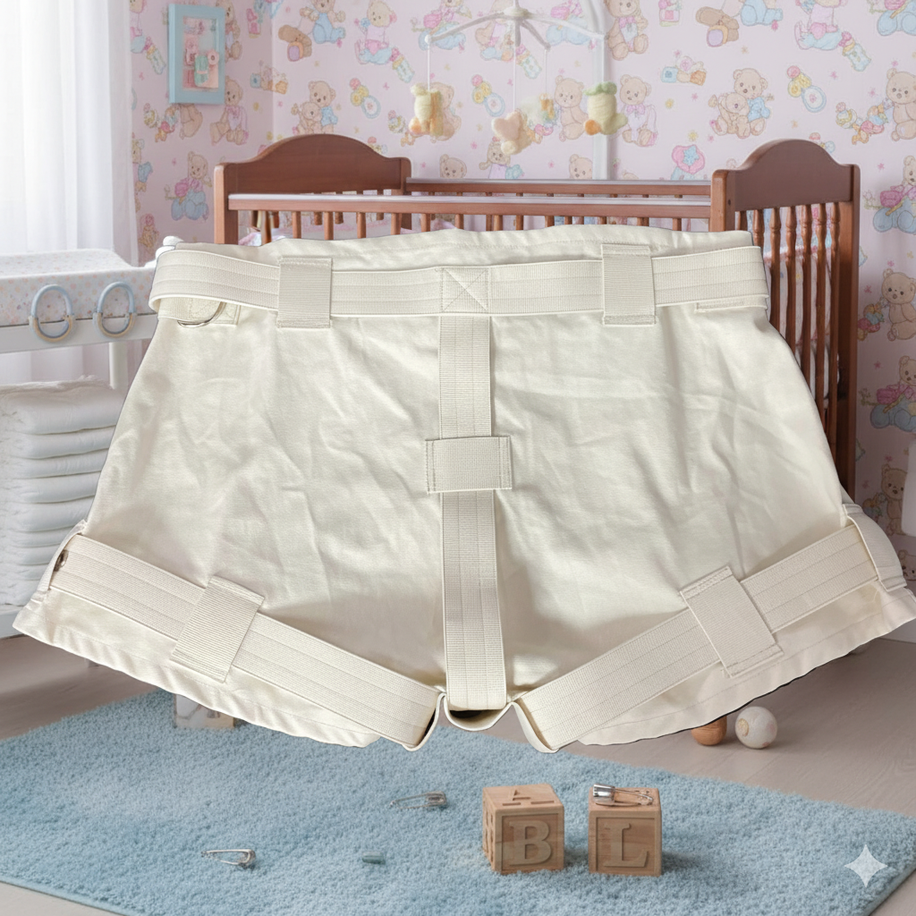 Bondage Gear Dom Training Pants: Lockable Fetish Wear for ABDL, DDLG, and Ageplay Enthusiasts – Large Size Exclusive!