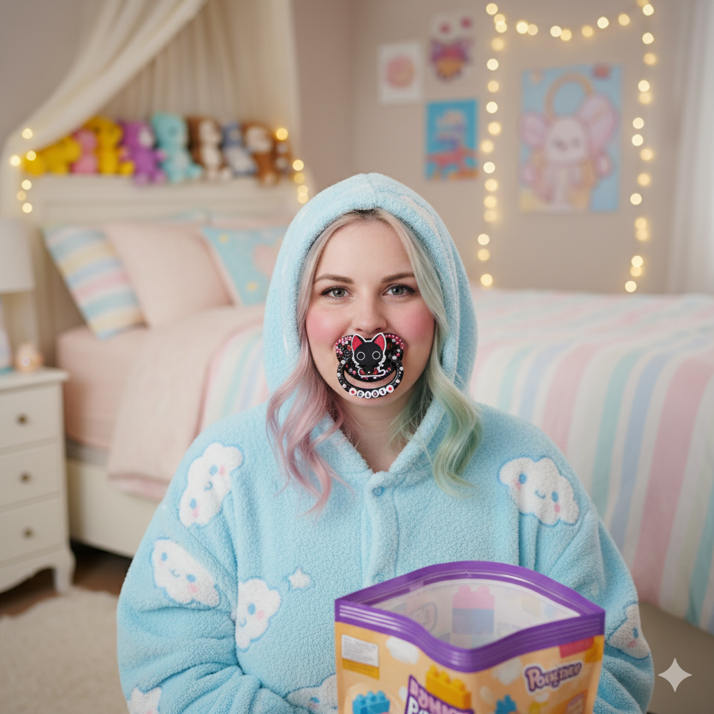 🖤 BABY Goth Kitty Pacifier