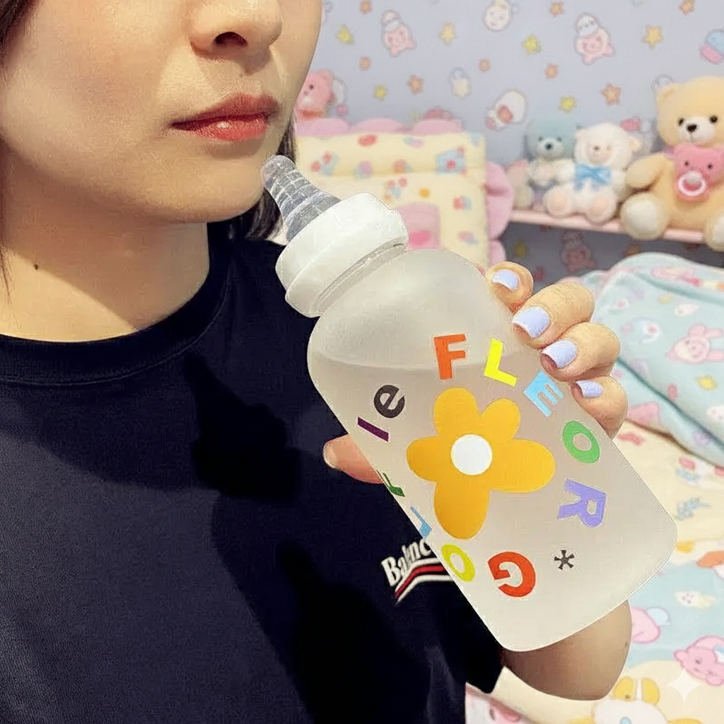 🍼 Nursery Sippy Bottle – 400ml Cartoon Edition