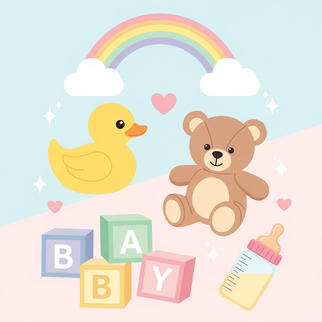 🌈 “BABY World Collage” – ABDL Framed Mural