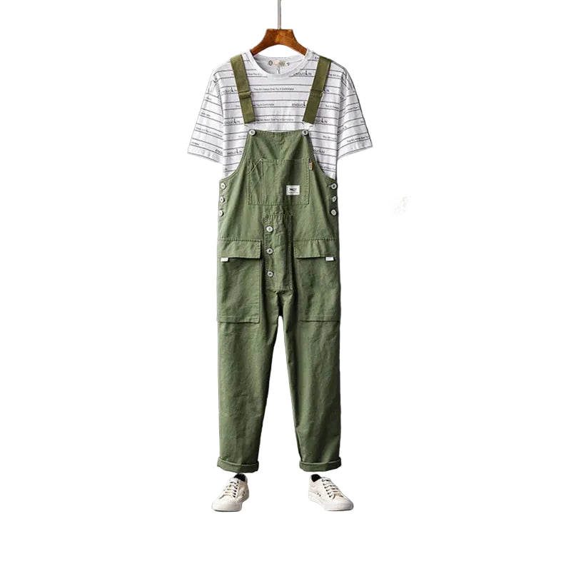 Cozy Cotton Multi-Pocket Jumpsuits - Unisex Adventure Wear for Playful Souls!