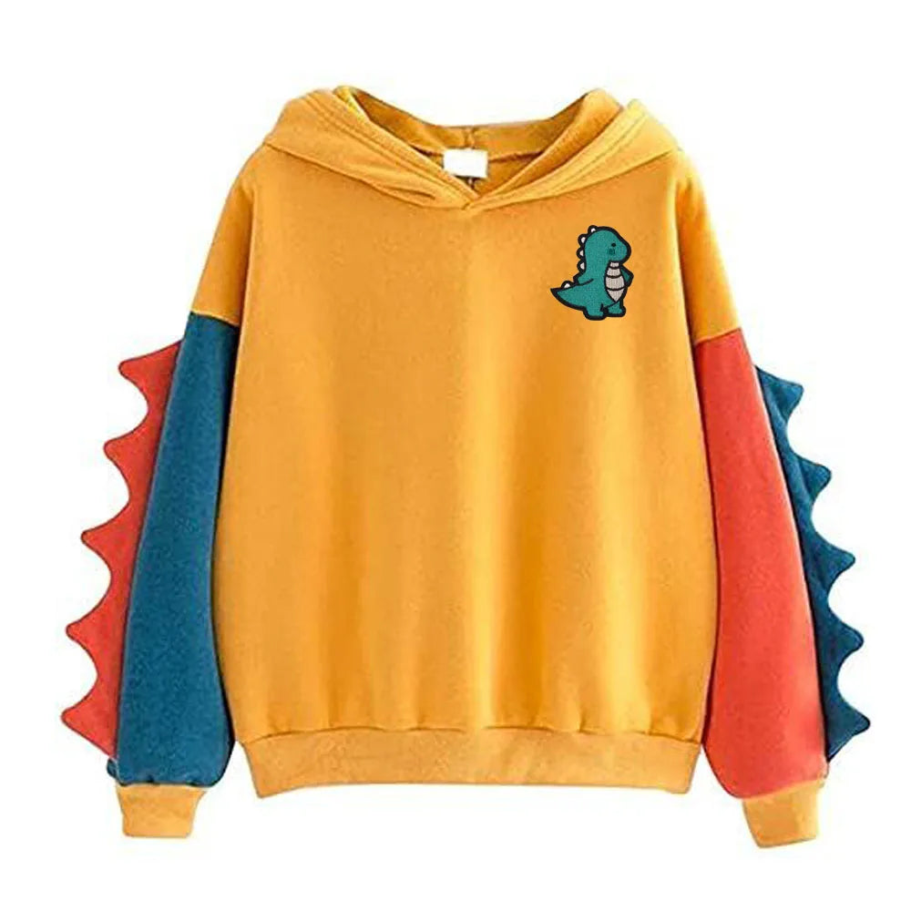 - Rawr & Snuggle – Colorblock Dino Hoodie for Diapered Cuties