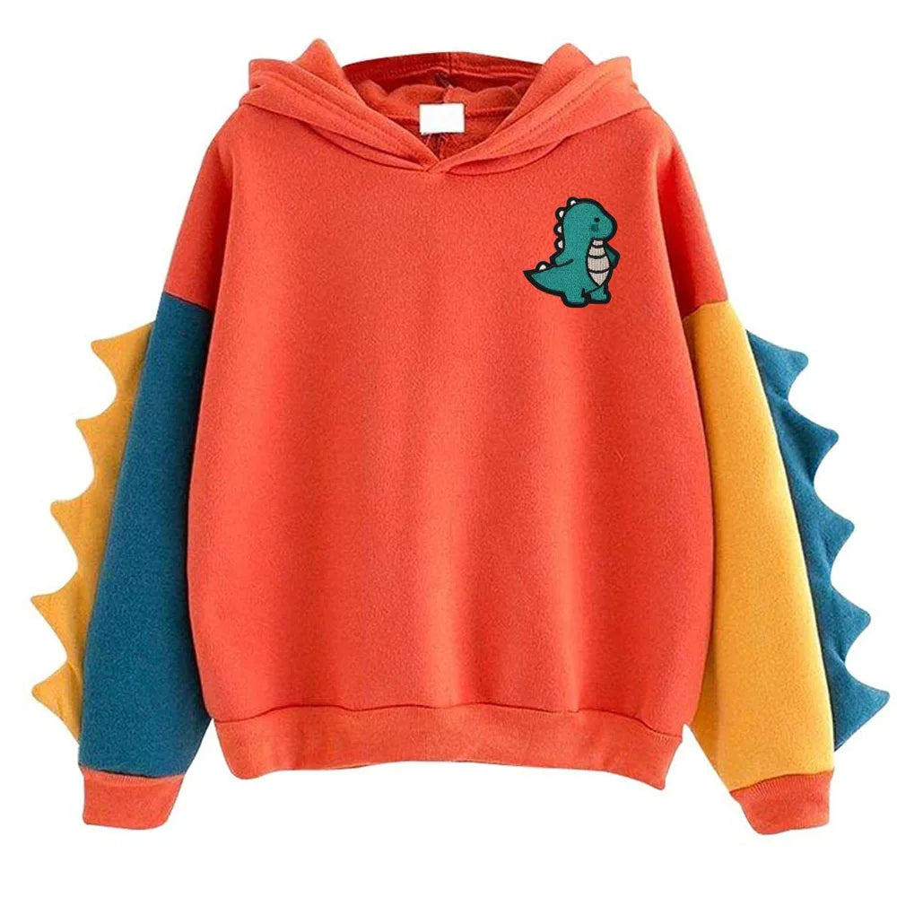 - Rawr & Snuggle – Colorblock Dino Hoodie for Diapered Cuties