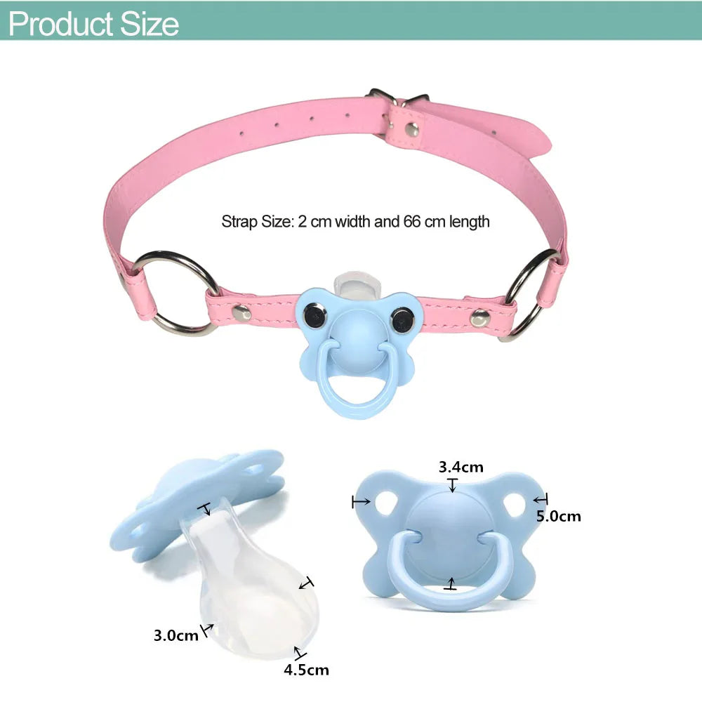 🎀 Pacifier Charm Choker – Color Pop Edition