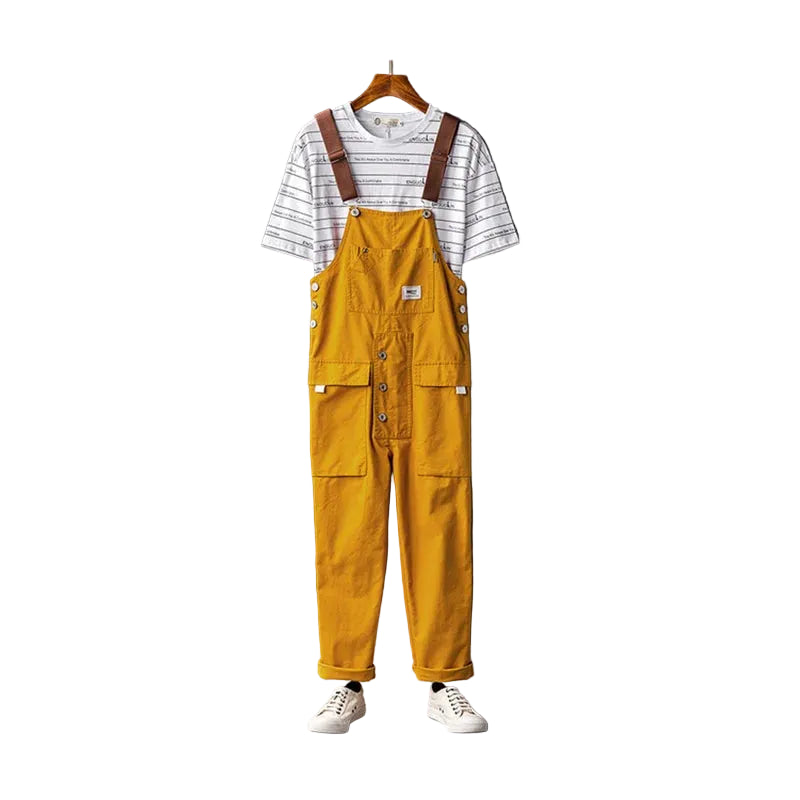 Cozy Cotton Multi-Pocket Jumpsuits - Unisex Adventure Wear for Playful Souls!