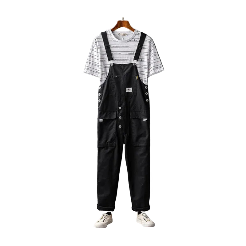 Cozy Cotton Multi-Pocket Jumpsuits - Unisex Adventure Wear for Playful Souls!
