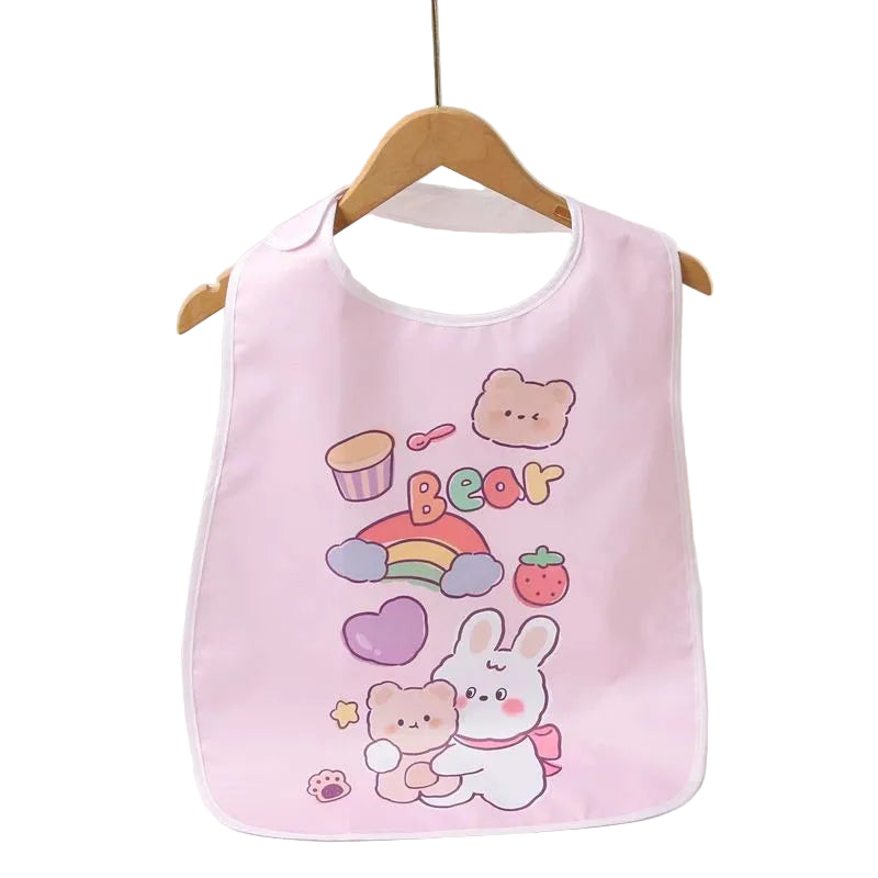 🧼 Cute Cartoon Adult Baby Bib – Soft, Washable & Regression-Ready