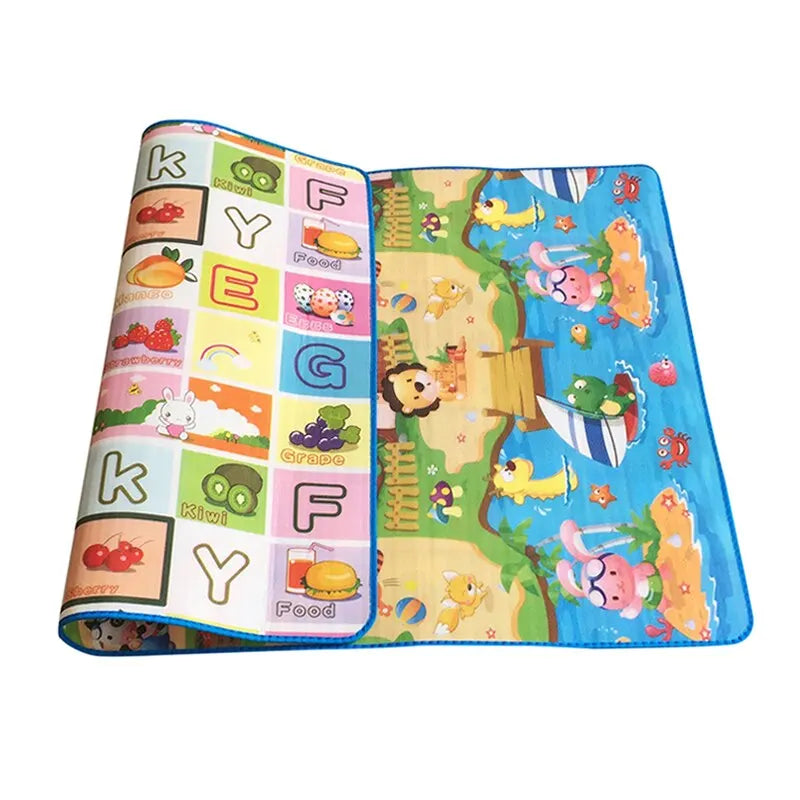 Little Space Double-Sided Waterproof Play Mat – Farm & Letter Print | 180x120cm