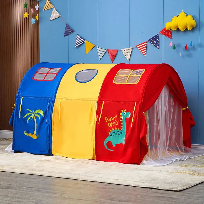 🏠 Cozy Critter Playhouse Tent – Foldable Bed Tent