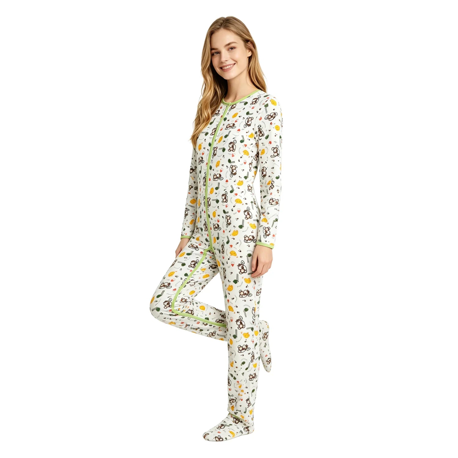 Monkey Print Pajama Set — ABDL Little Space Loungewear