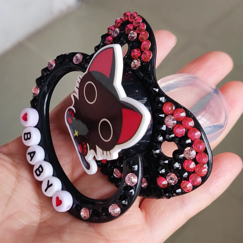 🖤 BABY Goth Kitty Pacifier