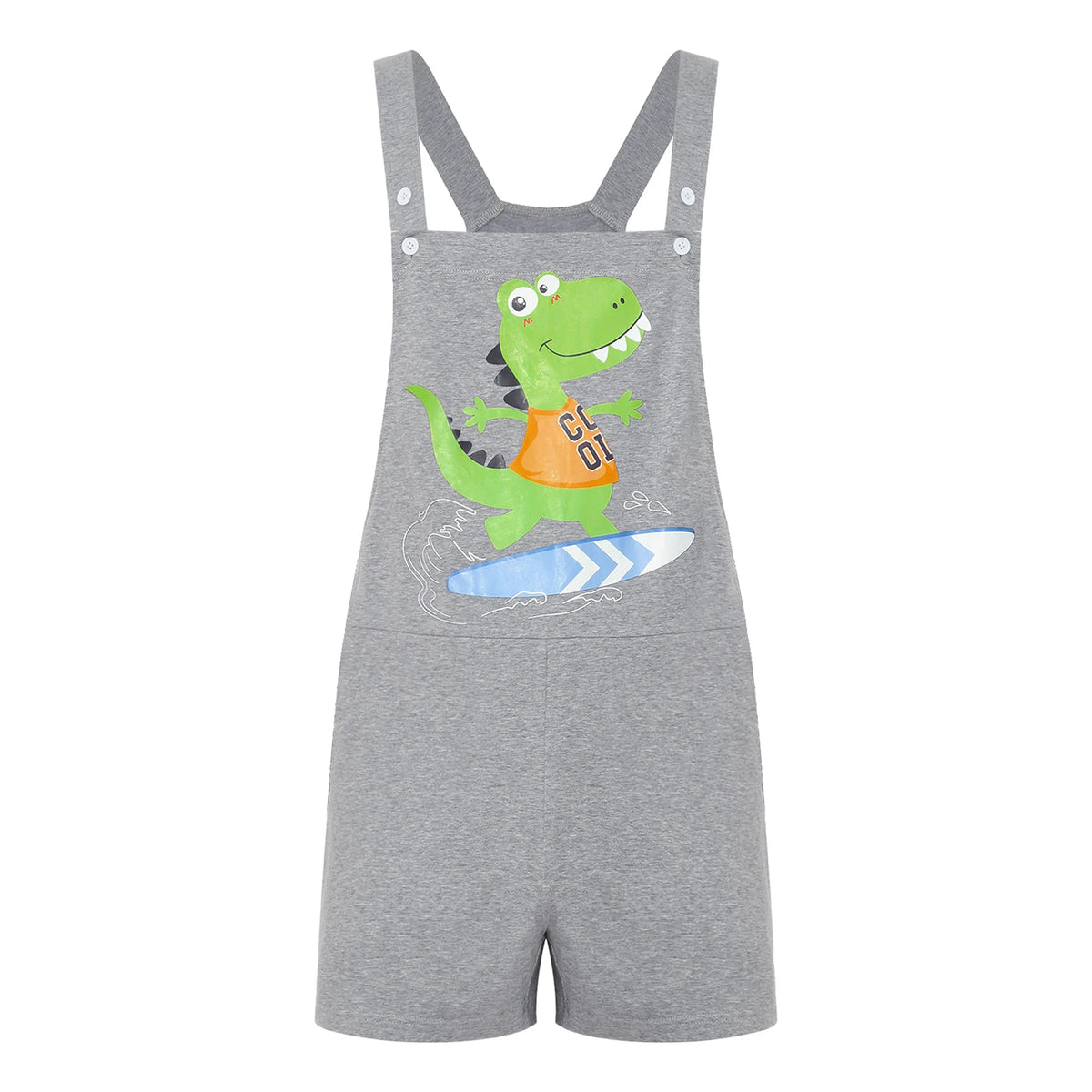 Dino Daze Overalls & Bodysuit — Adult Dinosaur Print Pajamas | ABDL Comforts