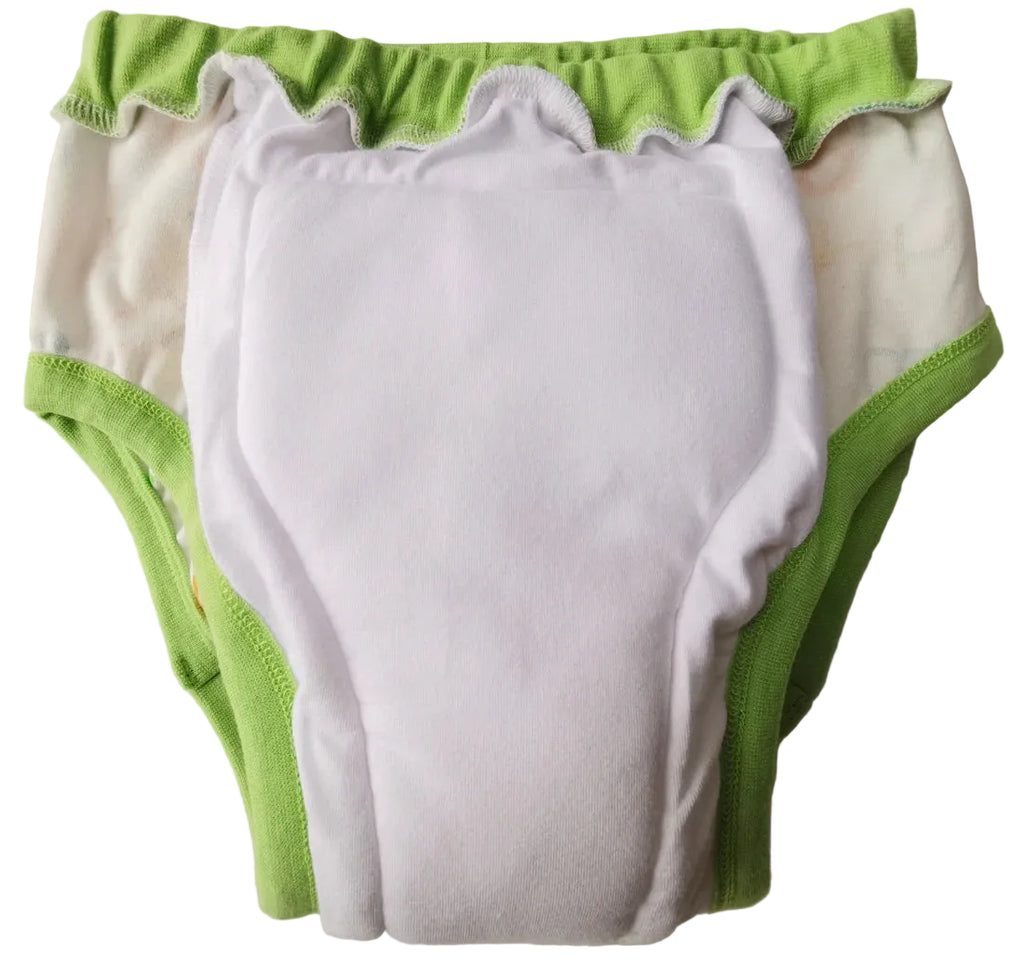 Letters Print ABDL Training Briefs with Padding (Bottom Only)