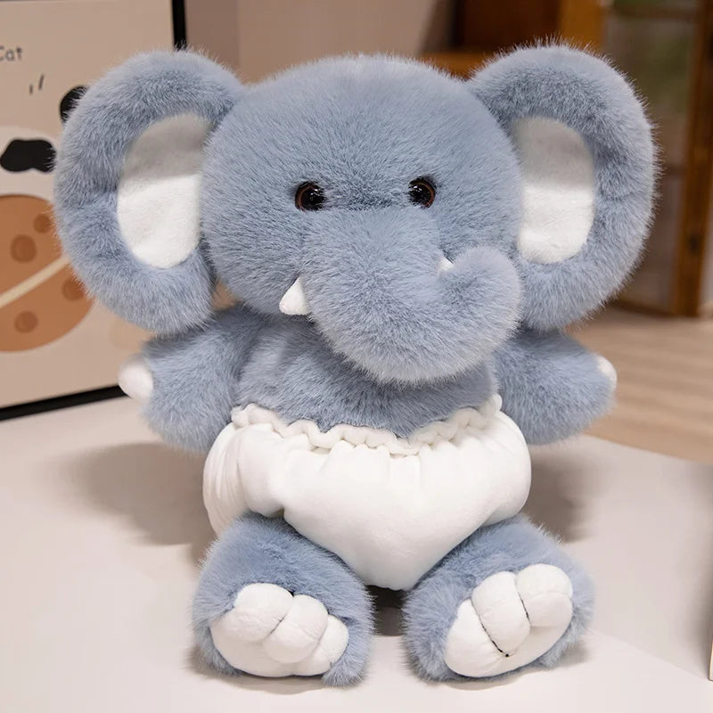 🧸 Diapered Plush Pals – 40cm Cotton Cuties