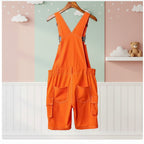 ABDL Bib Overalls – Candy Color Cargo Romper with Adjustable Suspenders (M–XXXL)