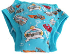 ABDL Cartoon Vehicle Training Pants – 2-Layer Padded Cotton Briefs