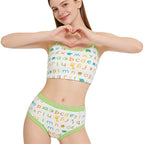 Letters Print ABDL Training Briefs with Padding (Bottom Only)