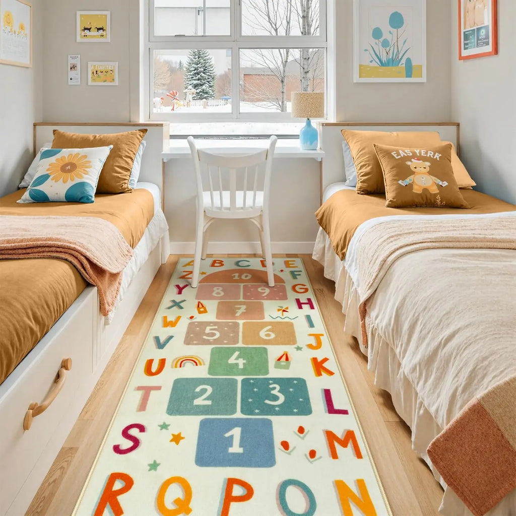 Little Space ABC & Number Play Mat Rug – Soft, Non-Slip Nursery Carpet