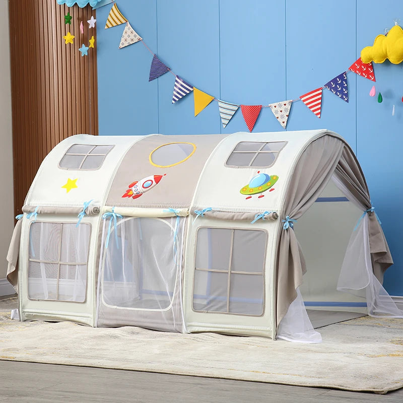 🏠 Cozy Critter Playhouse Tent – Foldable Bed Tent